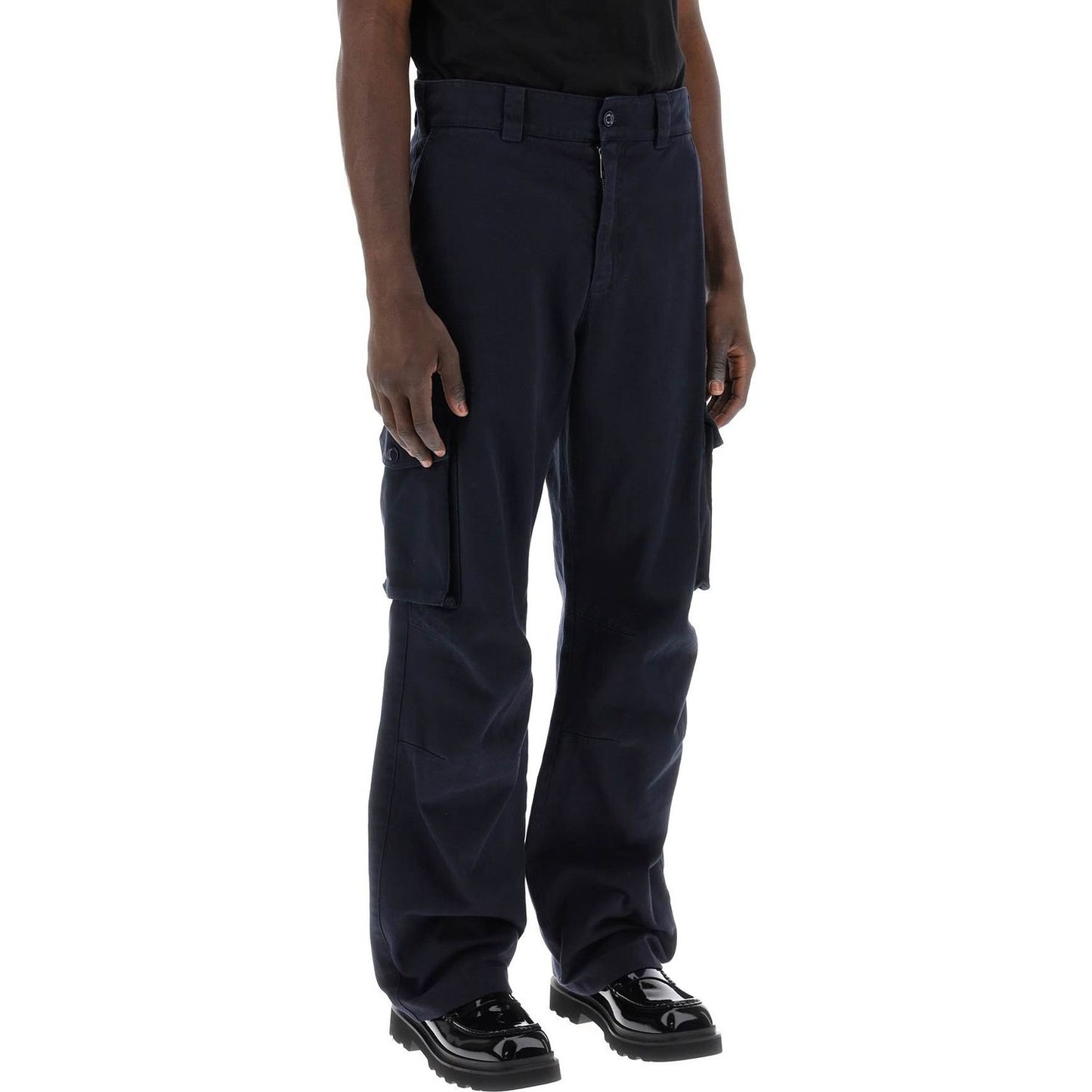 Dolce & Gabbana cargo pants with logo plaque Trousers Dolce & Gabbana