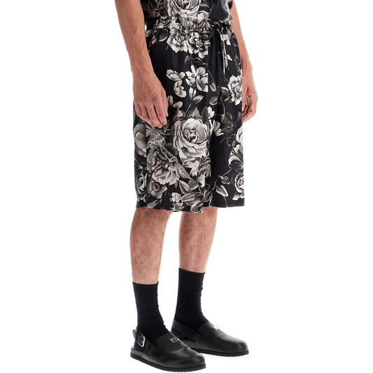 Dolce & Gabbana silk floral print bermuda shorts set Short trousers Dolce & Gabbana