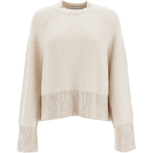 Golden Goose boxy sweater with crystals Knitwear Golden Goose