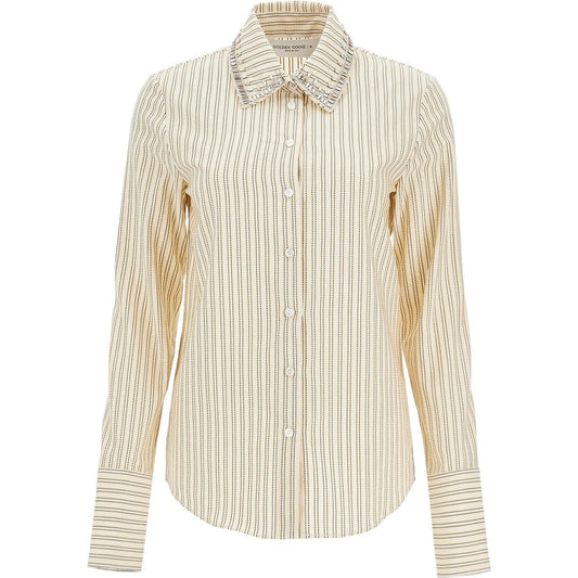 Golden Goose long-sleeved shirt with crystals Topwear Golden Goose