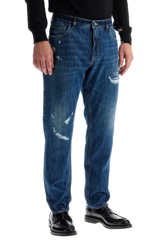 Dolce & Gabbana distressed denim loose fit jeans for Jeans Dolce & Gabbana