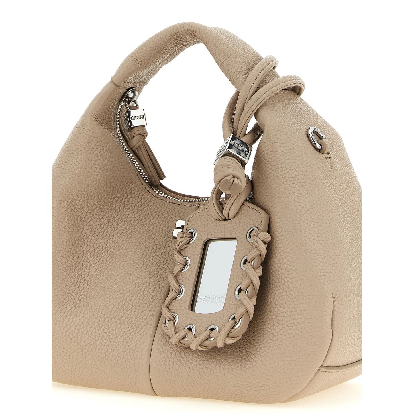Ganni Beige Polyester Handbag