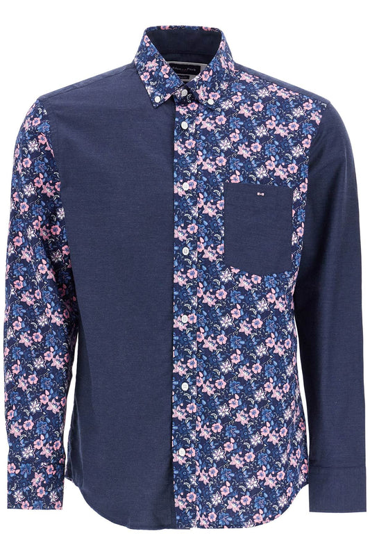 EDEN PARK blue floral long sleeve cotton regular fit shirt Shirts EDEN PARK