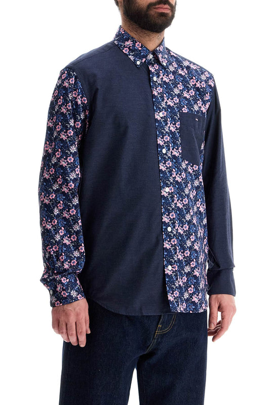 EDEN PARK blue floral long sleeve cotton regular fit shirt Shirts EDEN PARK