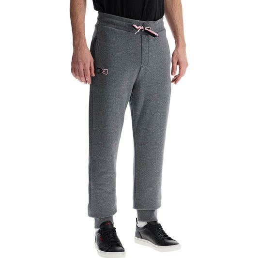 EDEN PARK slim fit high-waisted gray cotton jogging pants Trousers EDEN PARK