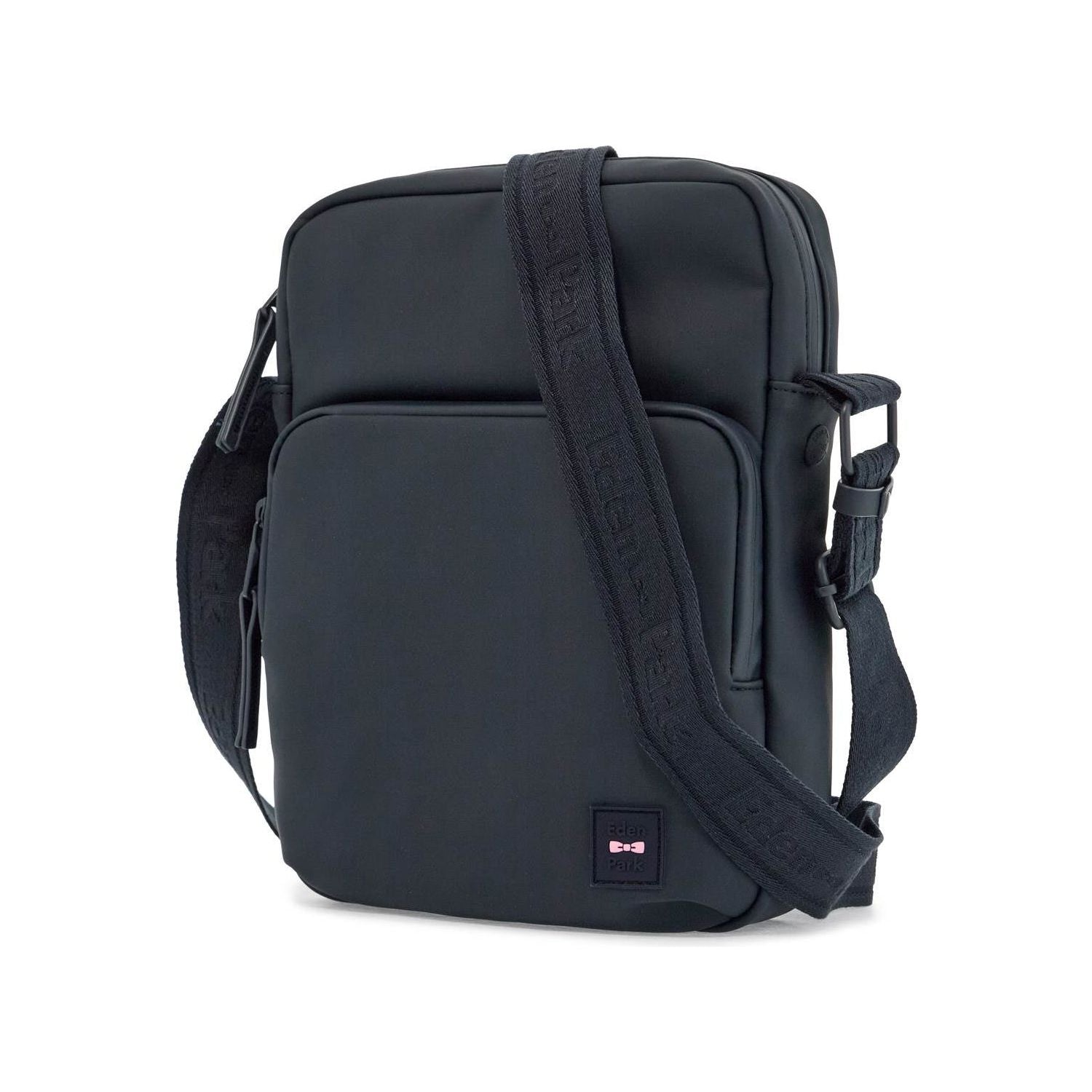 Front view with bag zipped and handles upright.