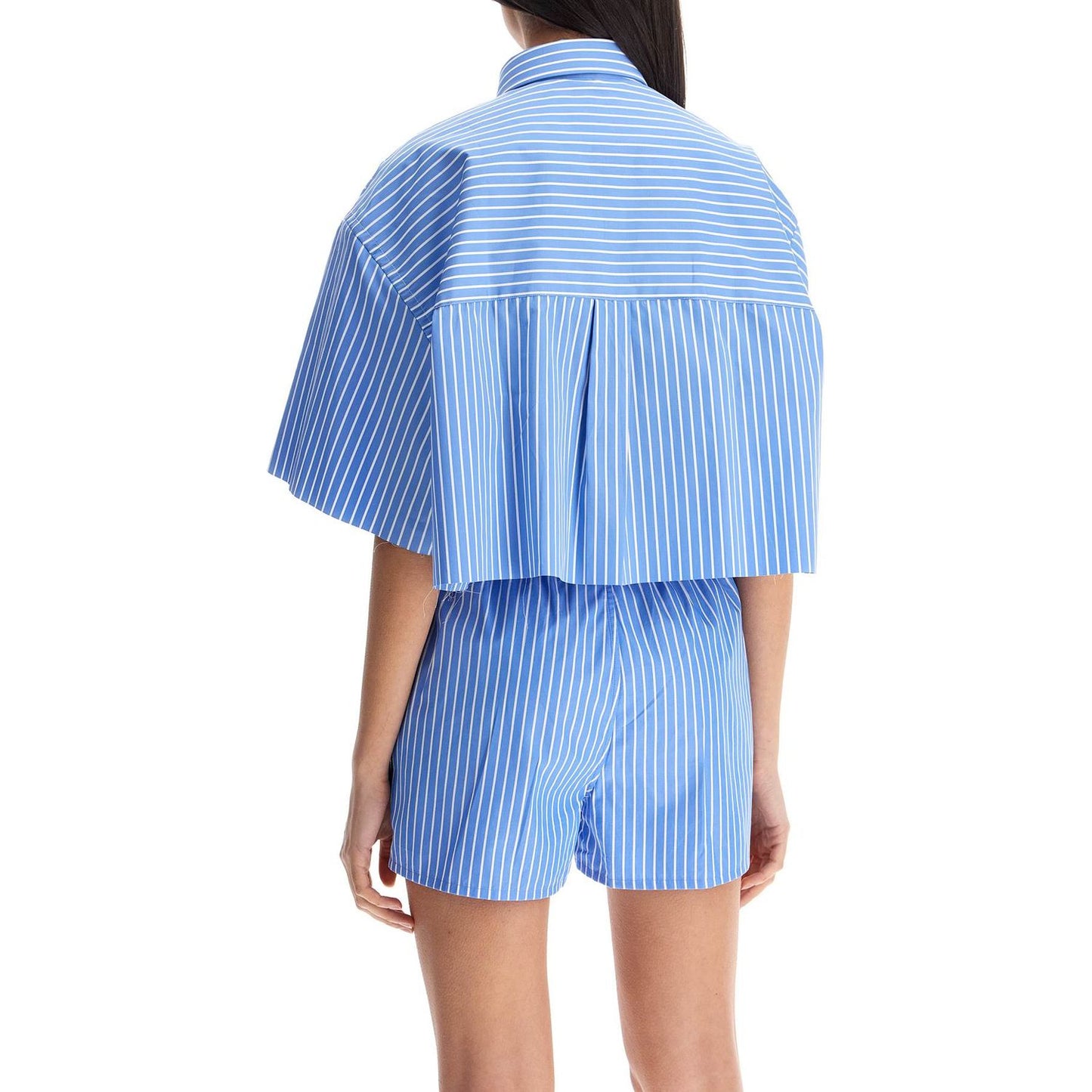 Homme Girls blue striped cotton shirt Topwear Homme Girls