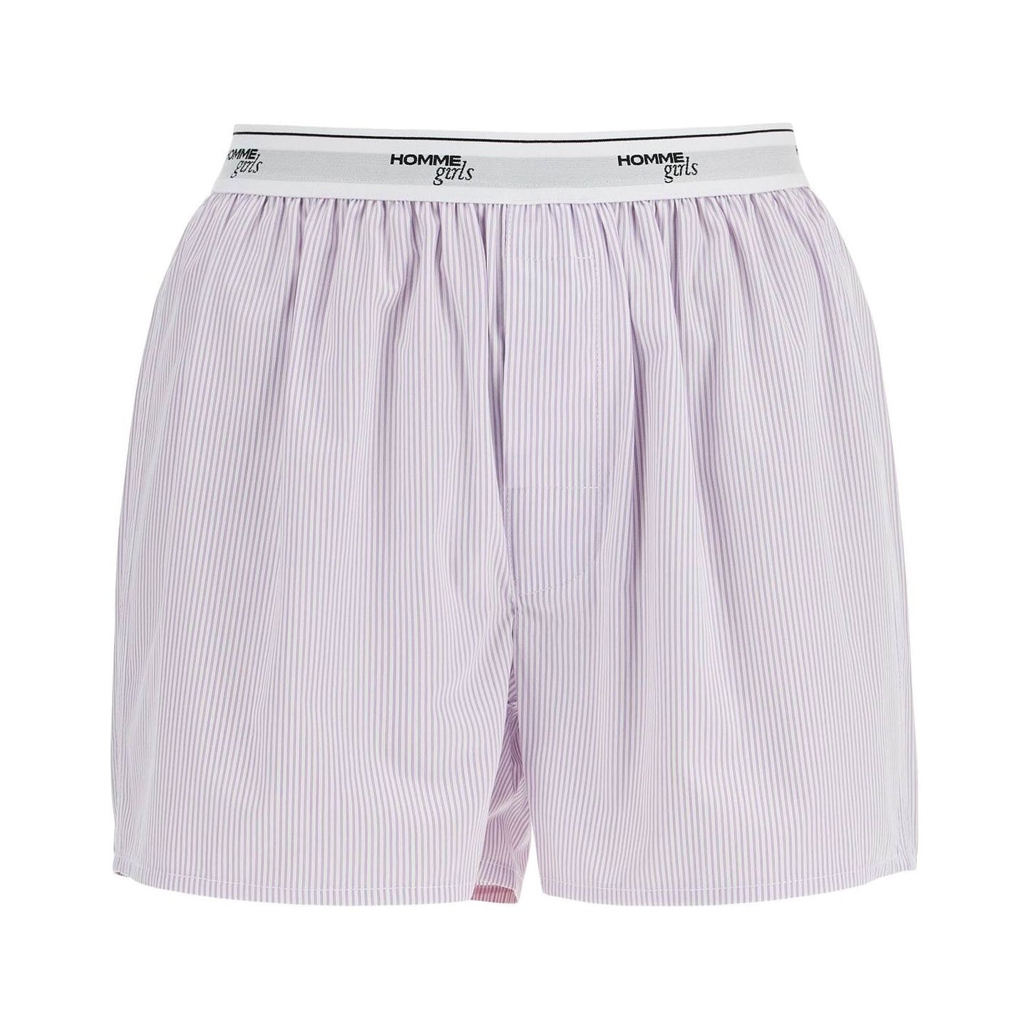 Homme Girls high-waisted lavender striped boxer Short trousers Homme Girls