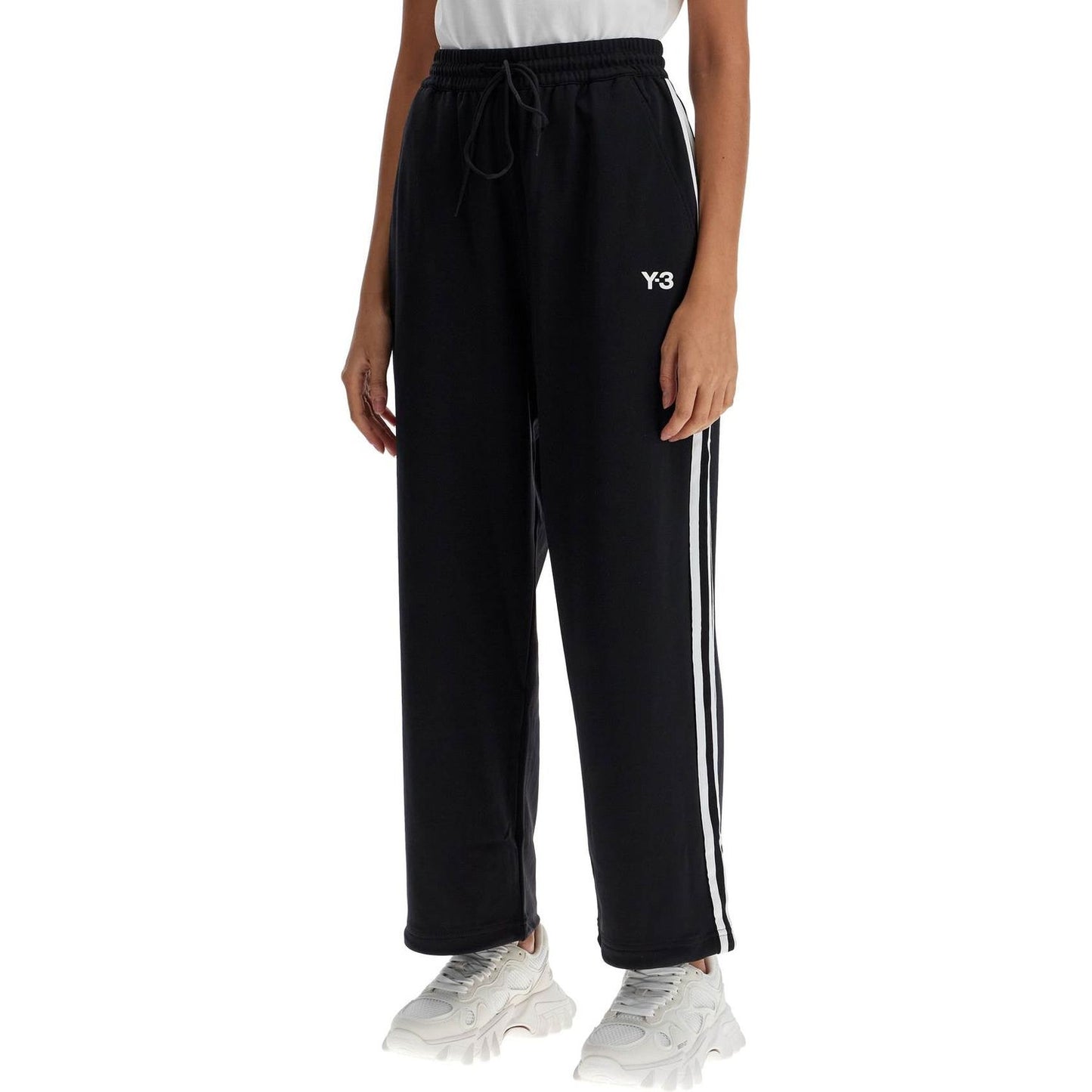 Y-3 cropped wide-leg joggers with Trousers Y-3