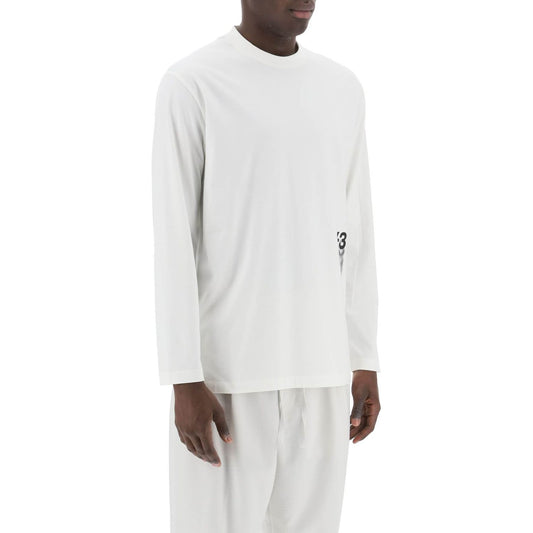 Y-3 long-sleeved t-shirt with logo print Topwear Y-3