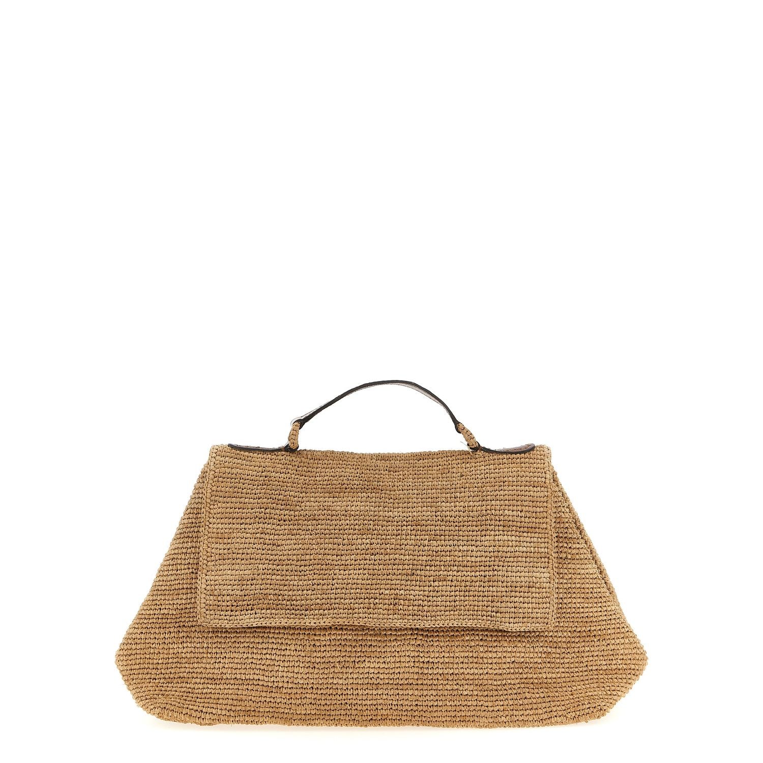 Ibeliv Beige Raffia Handbag