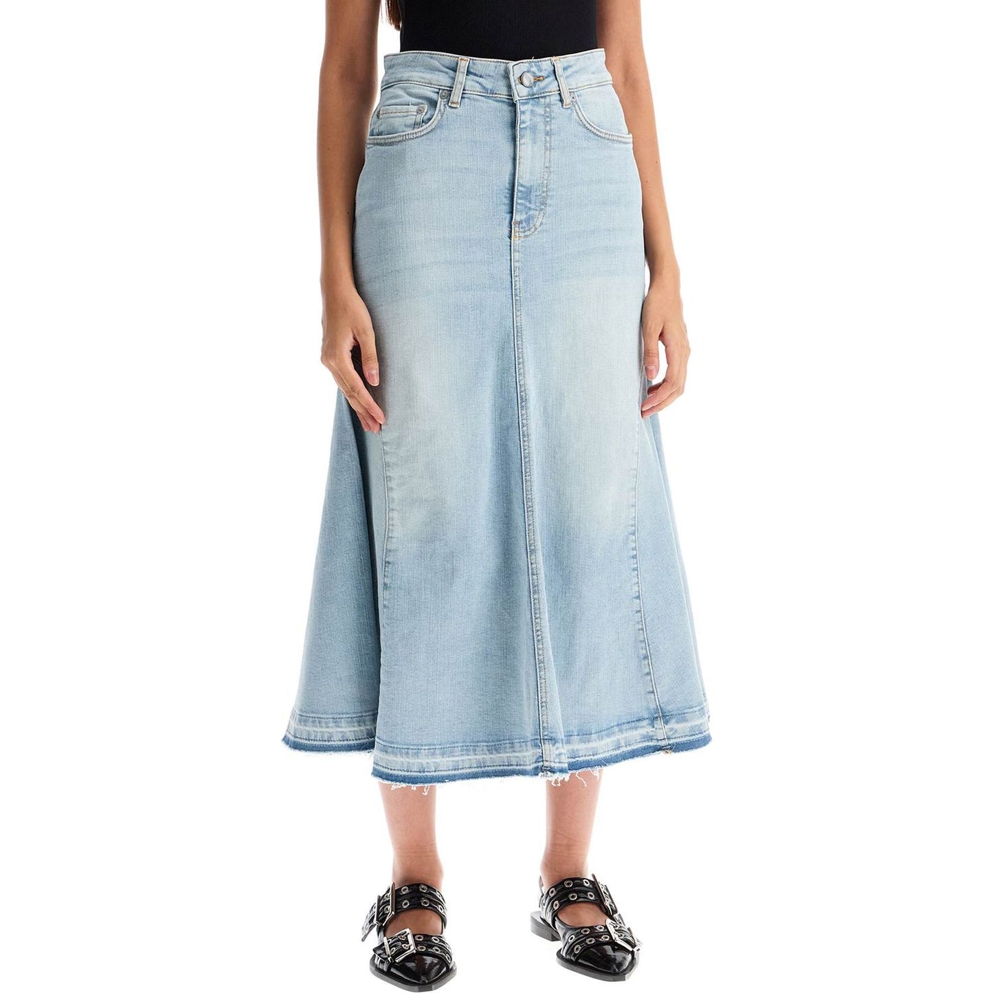 Ganni flared denim skirt. Skirts Ganni