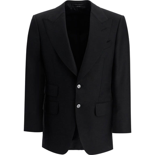 Tom Ford atticus single-breasted jacket in wool and mohair Jackets Tom Ford