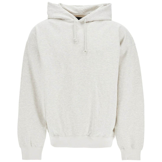 Y-3 light grey cotton and recycled polyester hoodie for men Topwear Y-3