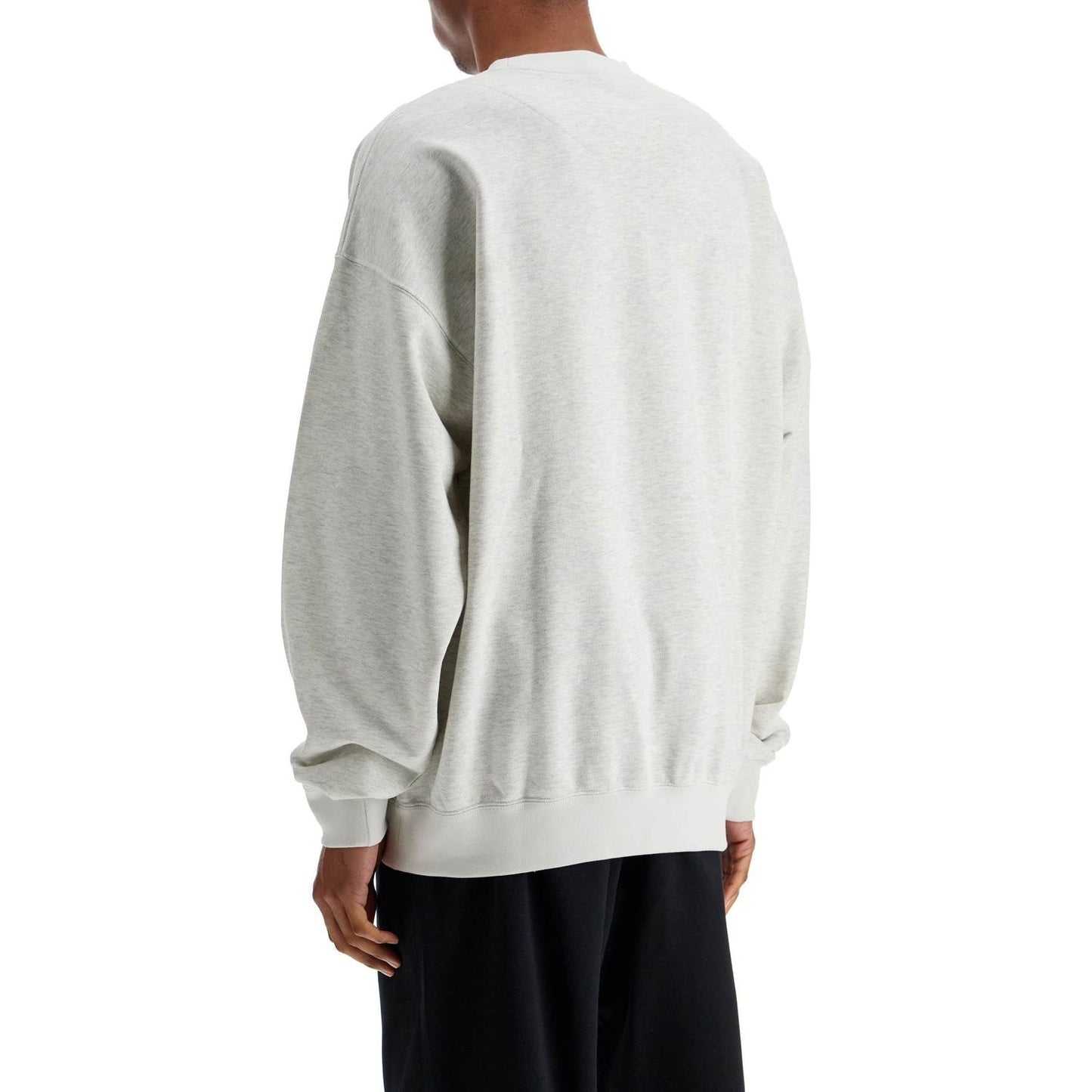 Y-3 light grey soft cotton and polyester sweatshirt Topwear Y-3