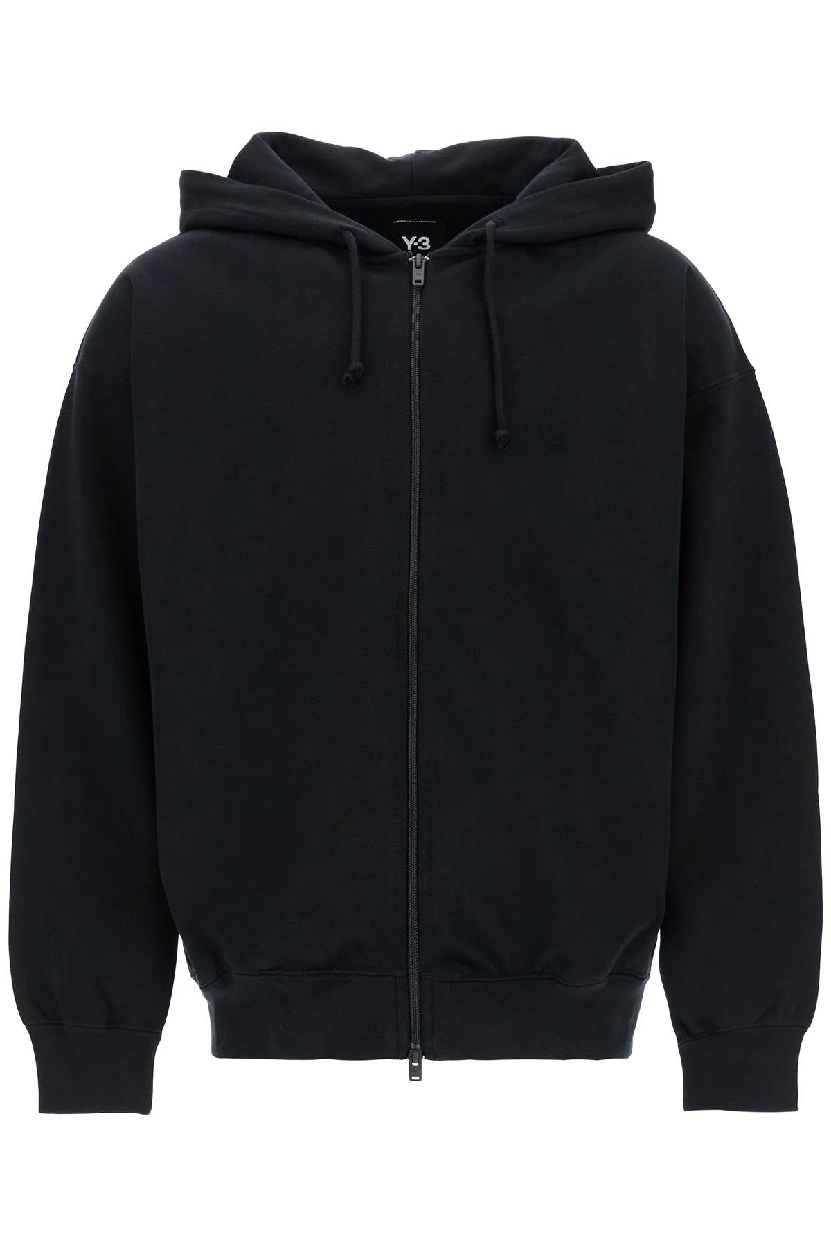 Y-3 black cotton zip hoodie Topwear Y-3