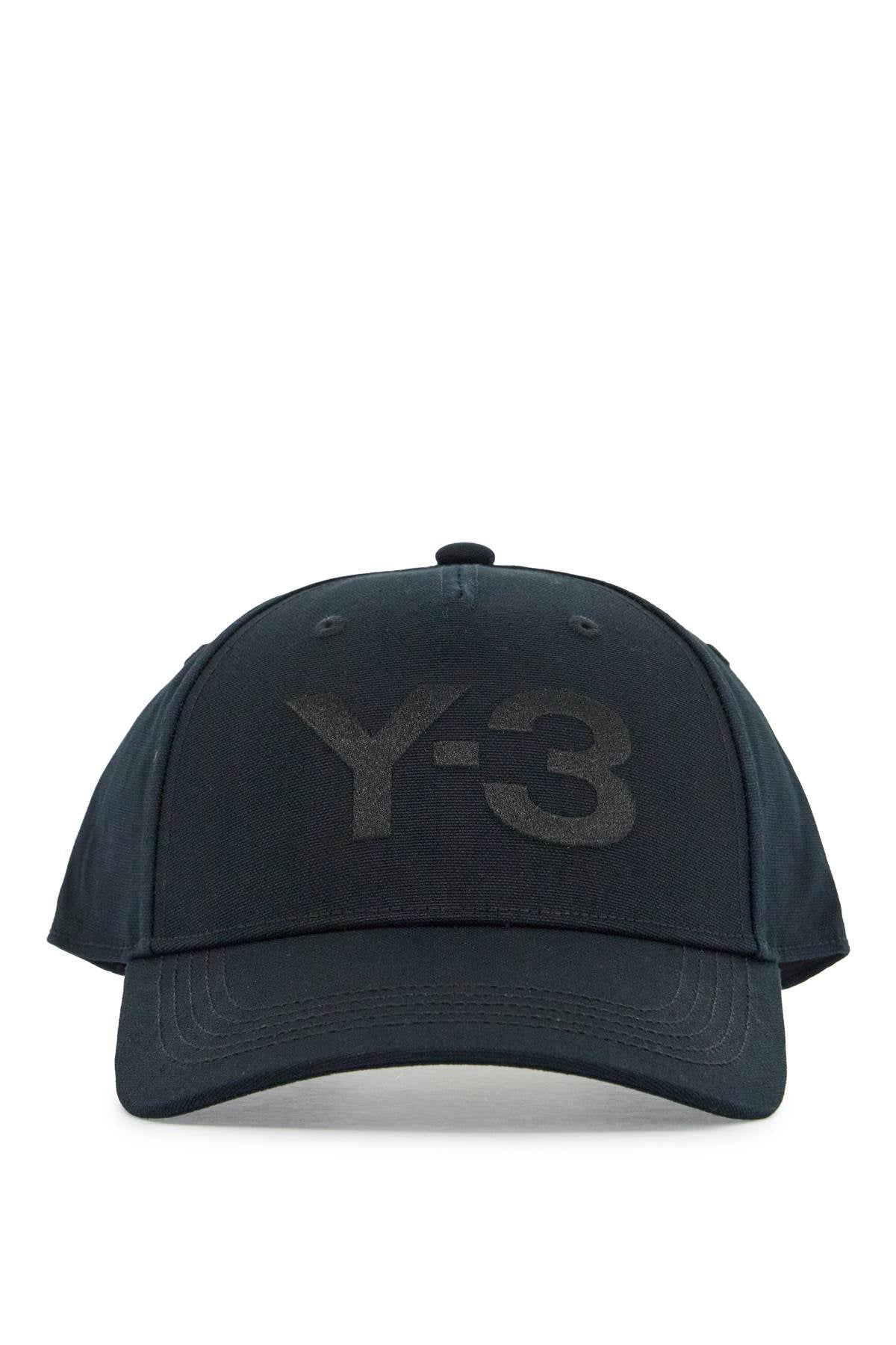 Y-3 black cotton baseball cap with curved brim adjustable Scarves Hats & Gloves Y-3