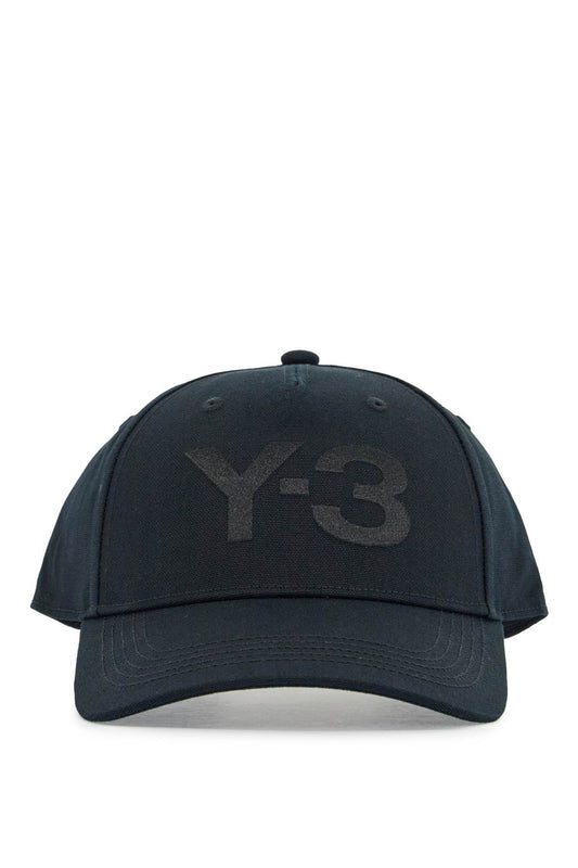 Y-3 black cotton baseball cap with curved brim adjustable Scarves Hats & Gloves Y-3