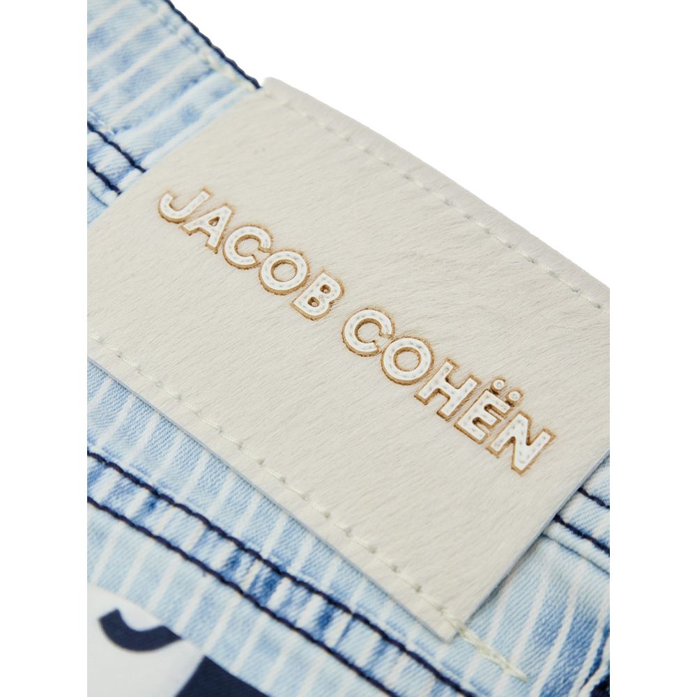 Jacob Cohen Blue Cotton Skinny Jeans