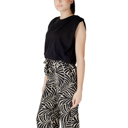 Jacqueline De Yong Black Cotton Top