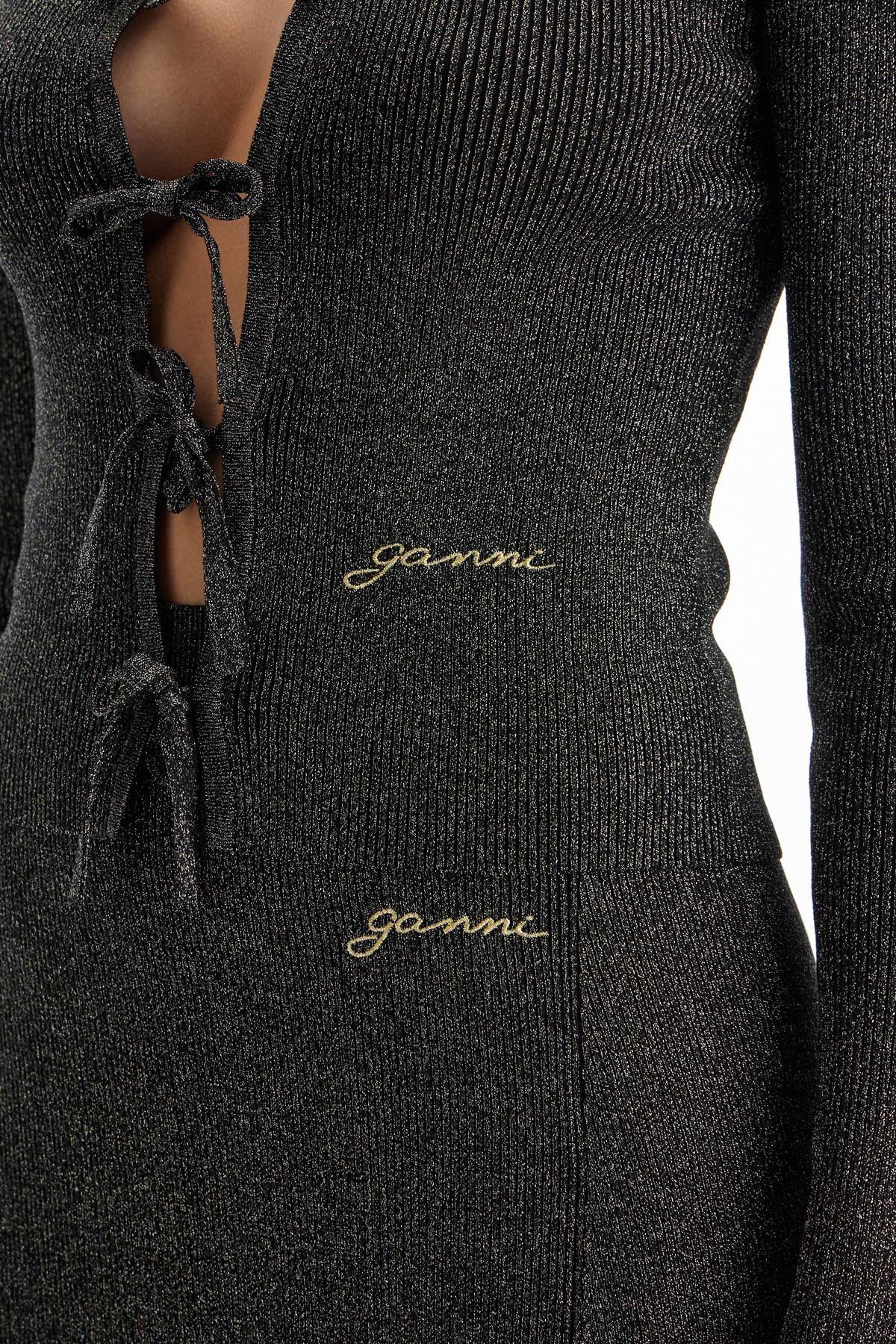 Ganni lurex knit cardigan Knitwear Ganni