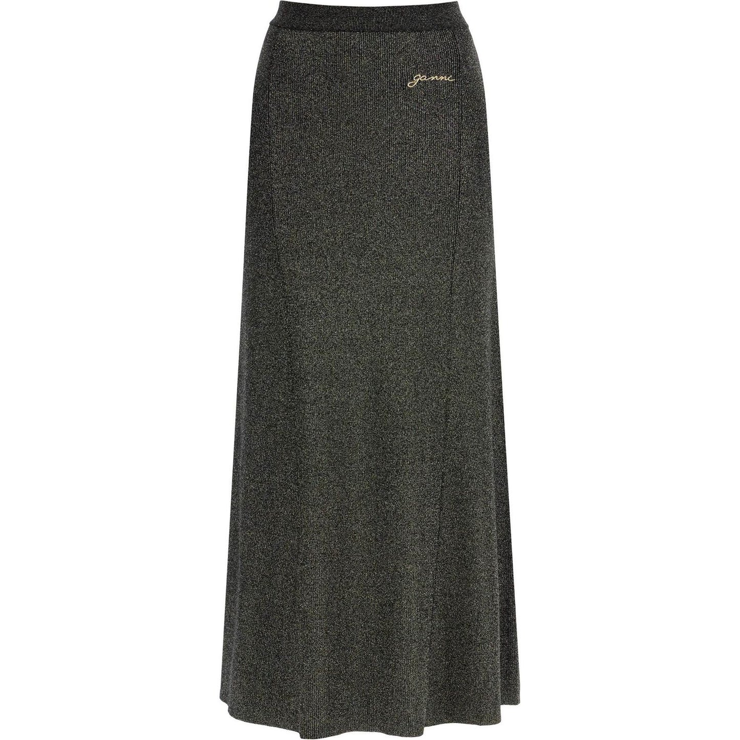 Ganni long lurex knit skirt Knitwear Ganni