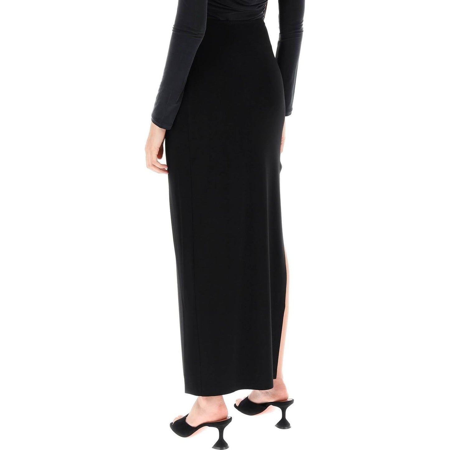 Norma Kamali long skirt in poly lycra Skirts Norma Kamali