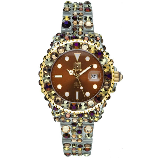 LIGHT TIME Mod. MEDITERRANEO - Full Strass / Brown