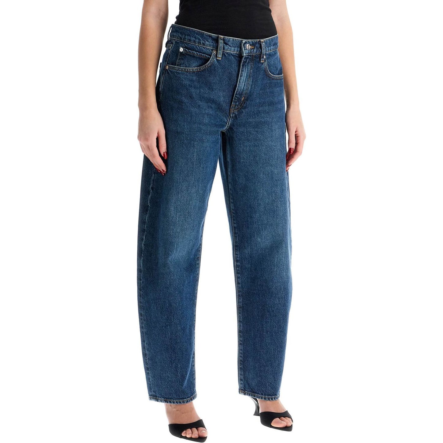 FRAME low-rise barrel cut den Jeans FRAME