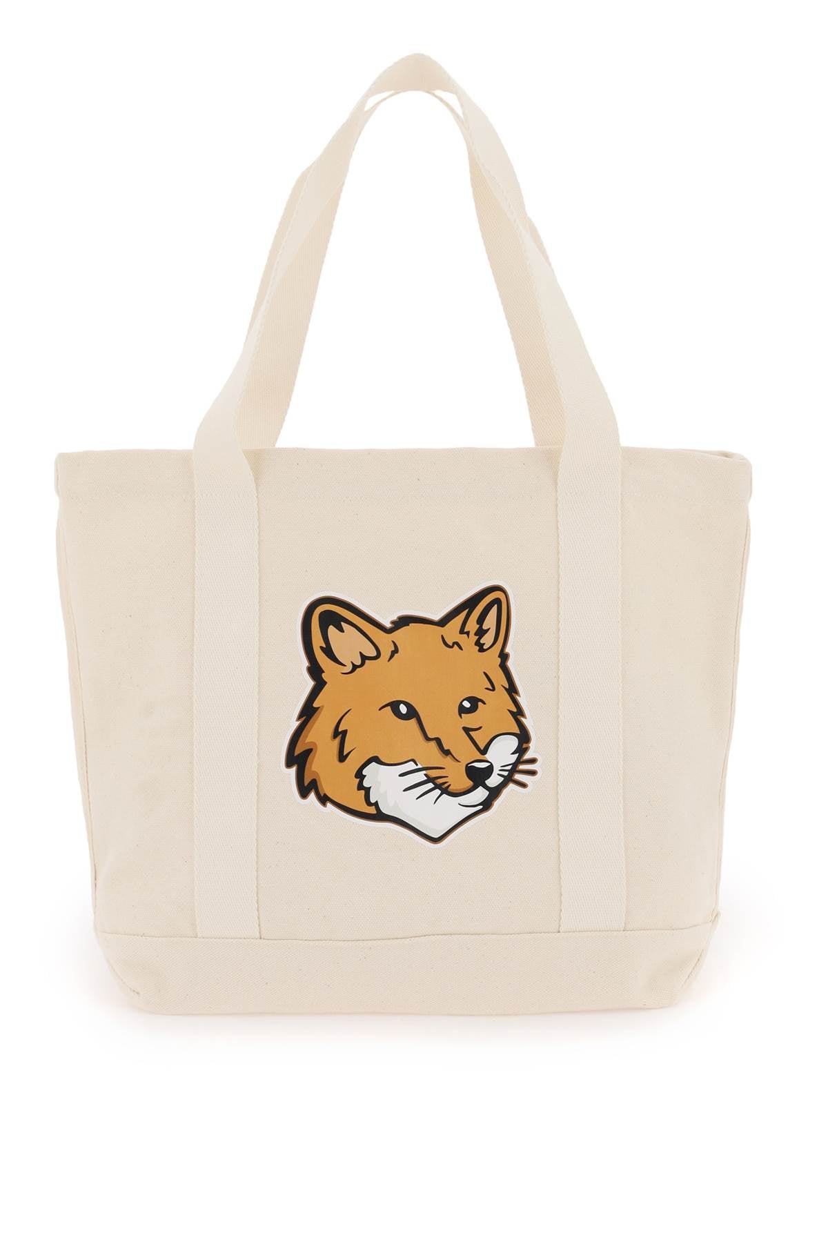 Maison Kitsune fox head tote bag Shopper Maison Kitsune