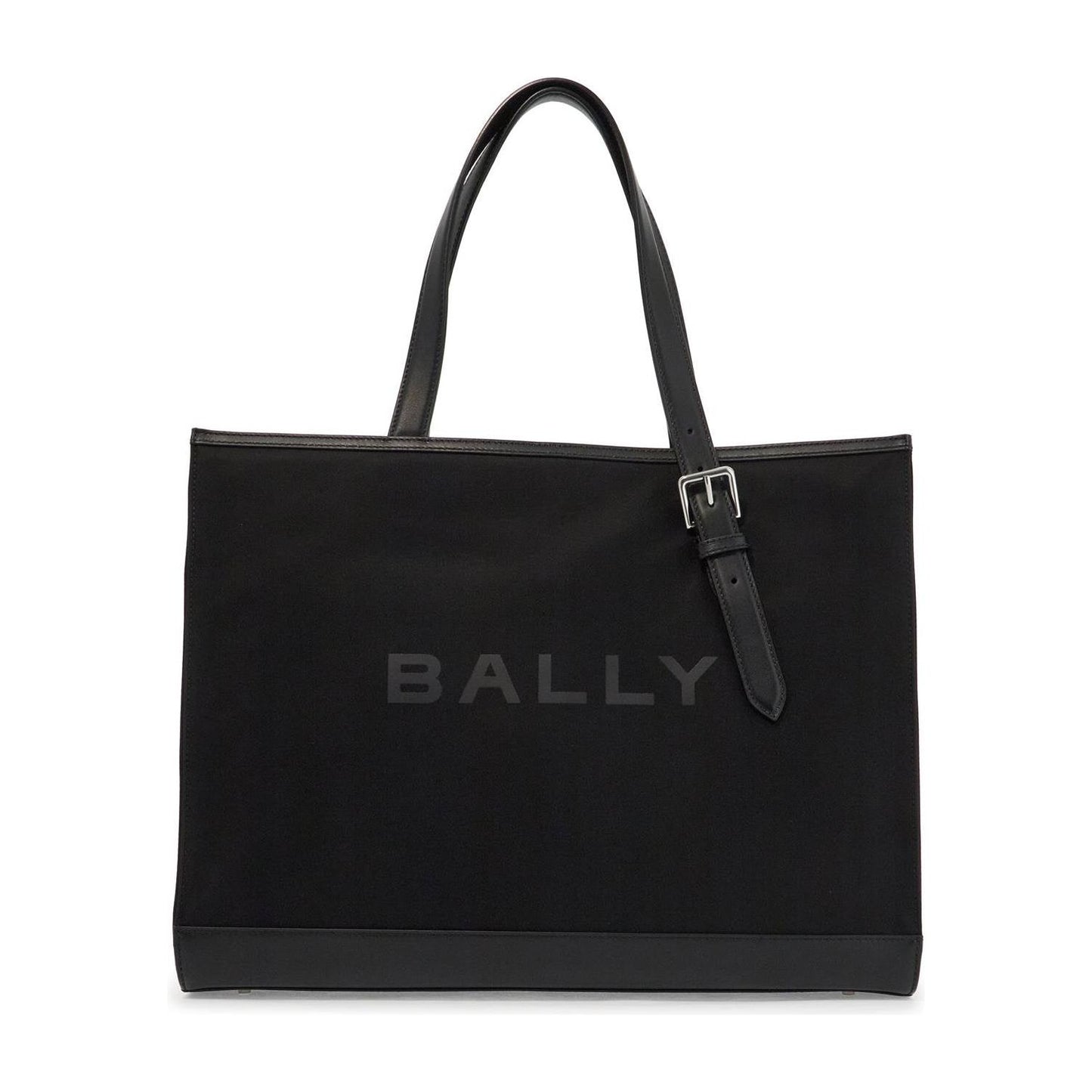 Bally east/west nylon and leather tote bag Shopper Bally