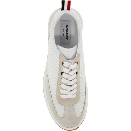 Thom Browne mesh and suede leather sneakers in 9 Sneakers Thom Browne