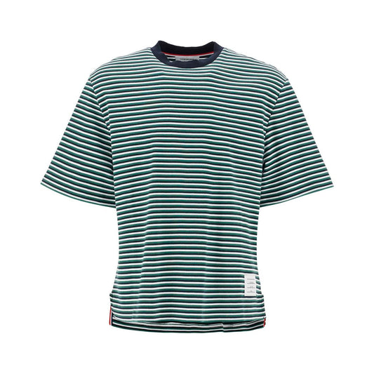 Thom Browne "striped oversized jersey t-shirt" Topwear Thom Browne