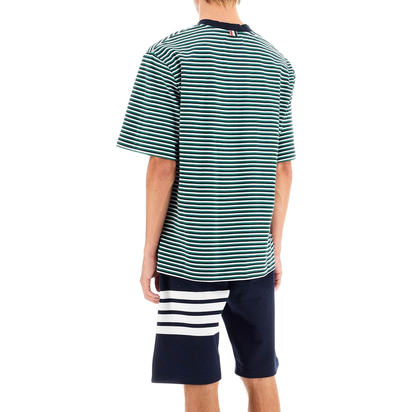 Thom Browne "striped oversized jersey t-shirt" Topwear Thom Browne