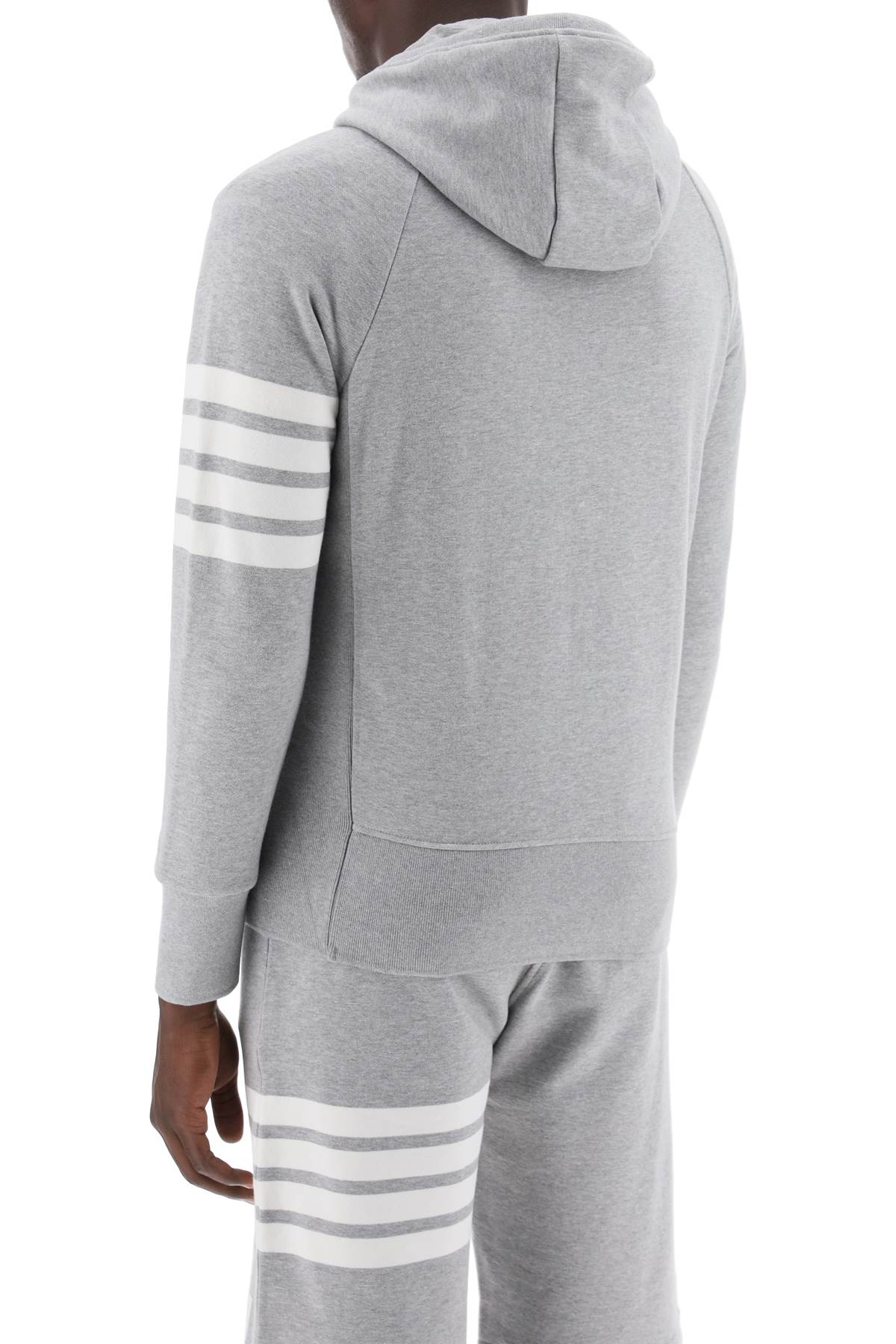 Thom Browne 4-bar zip-up hoodie Topwear Thom Browne