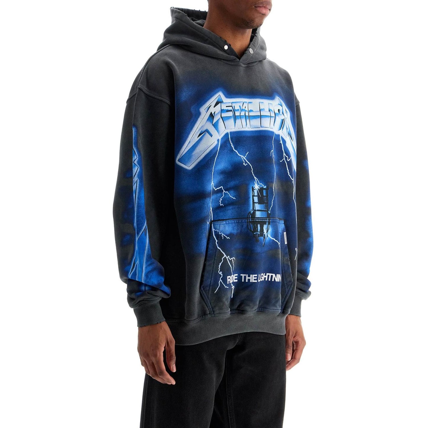 REPRESENT vintage gray cotton hoodie metallica ride the lightning Topwear REPRESENT