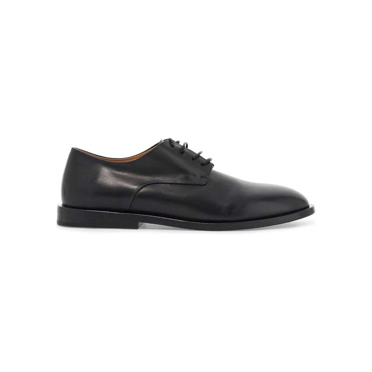 Marsell black calf leather derby shoes with glossy finish Lace-ups Marsell