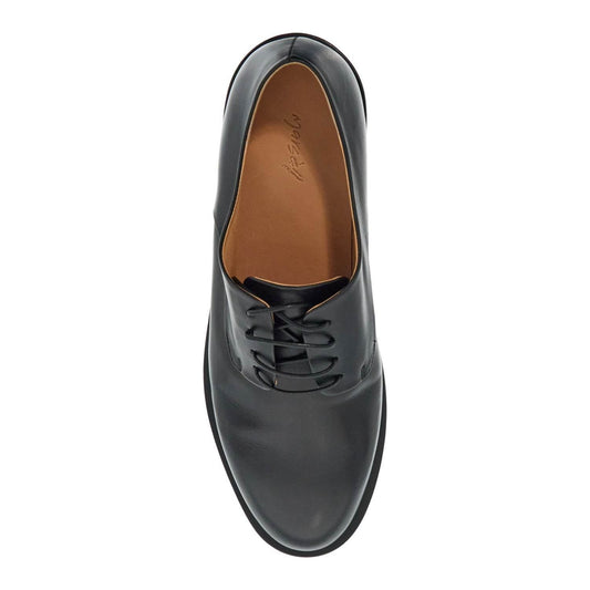 Marsell black calf leather derby shoes with glossy finish Lace-ups Marsell