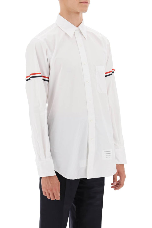 Thom Browne oxford button-down shirt with rwb armbands Shirts Thom Browne