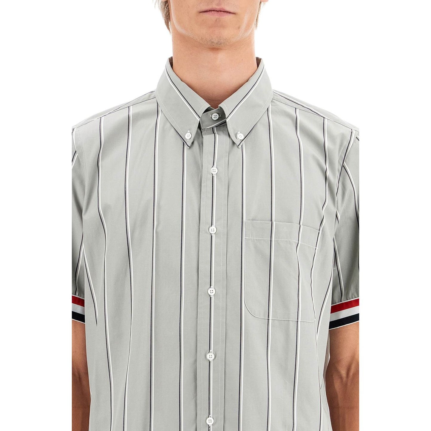 Thom Browne striped short-sleeved shirt Shirts Thom Browne