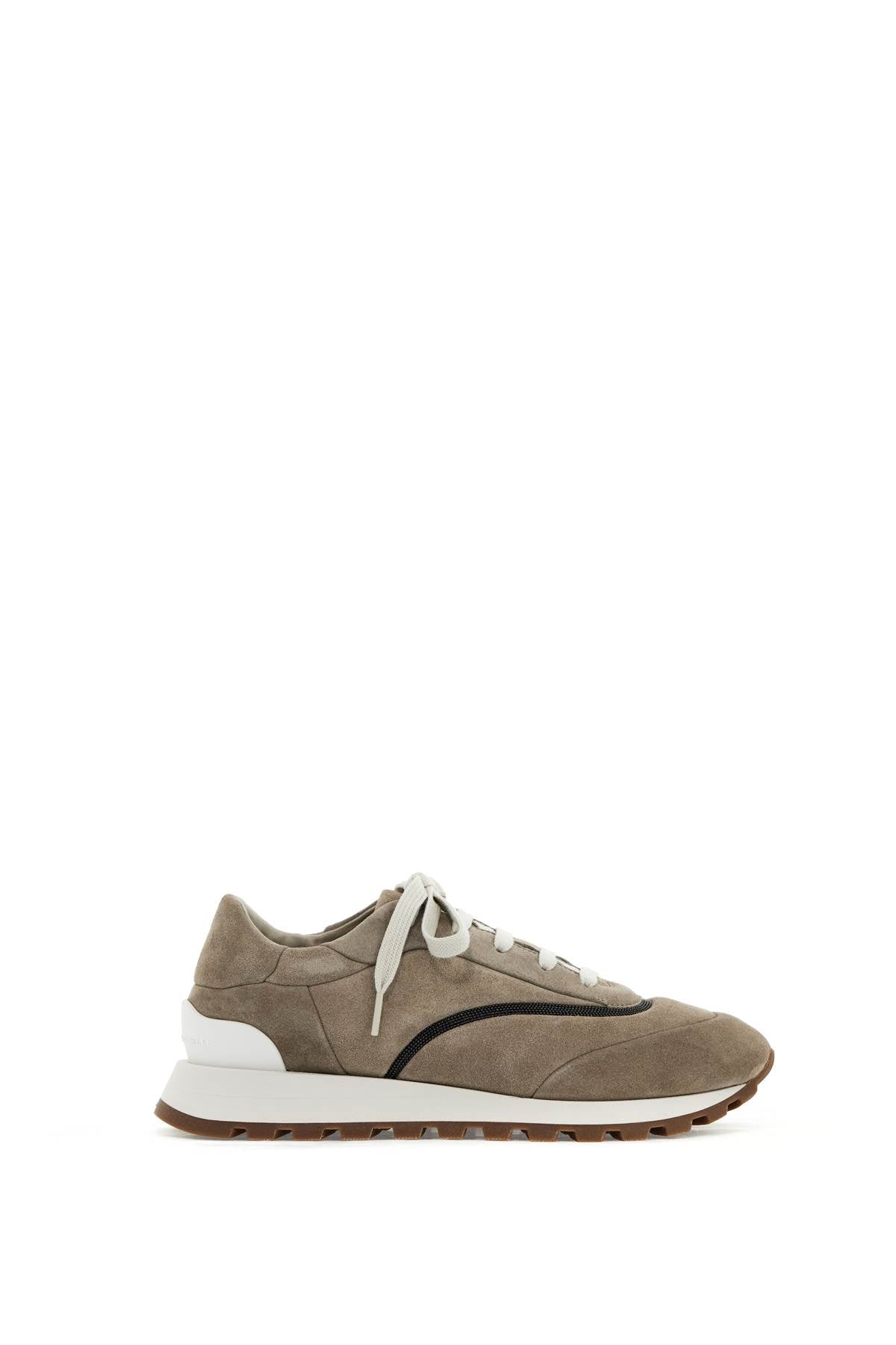 Brunello Cucinelli wool sneakers with precious stripe design Sneakers Brunello Cucinelli