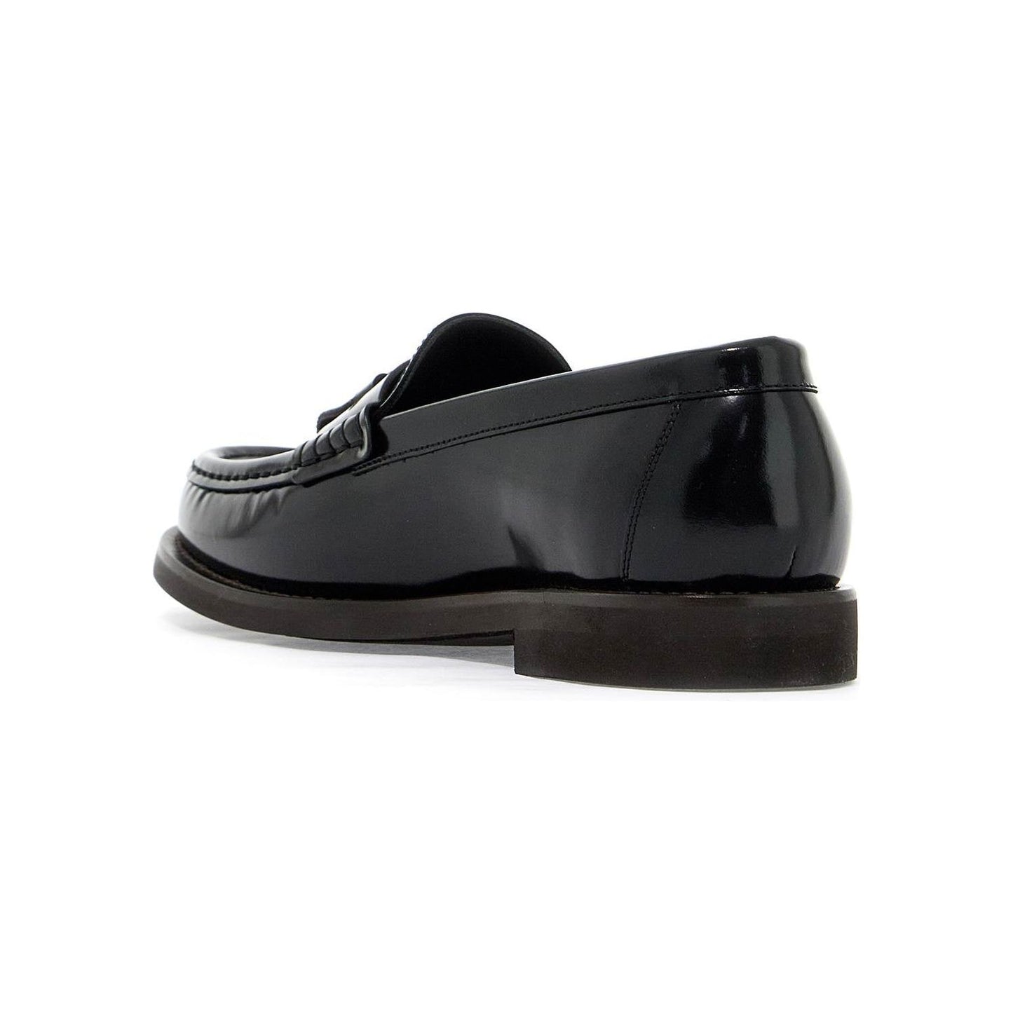 Brunello Cucinelli minimal shiny tassel calfskin loafer Loafers Brunello Cucinelli