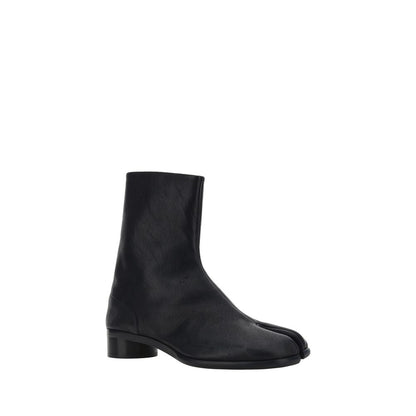 Margiela Black Camel Hair Flat Boots