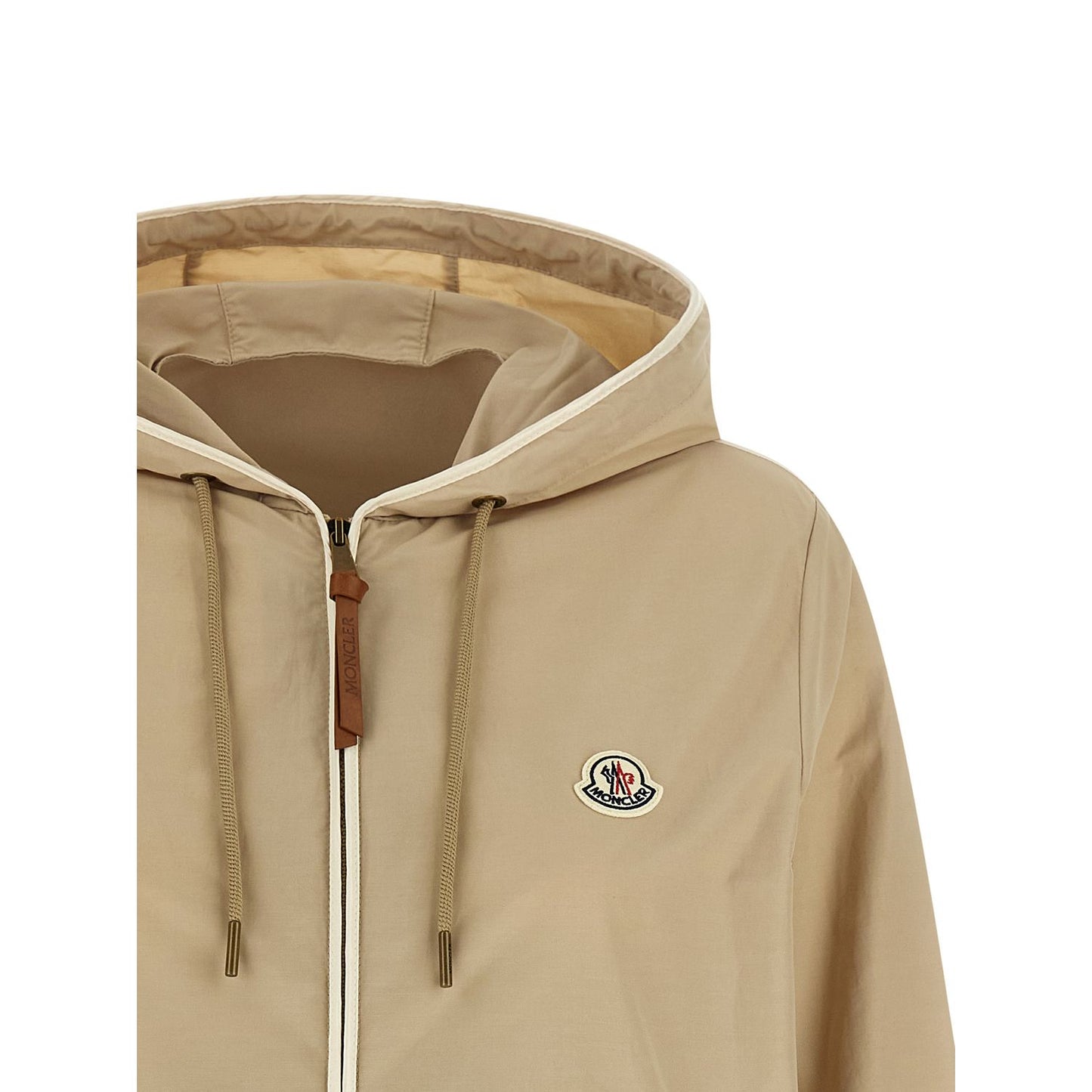 Moncler Beige Polyester Shell Jacket