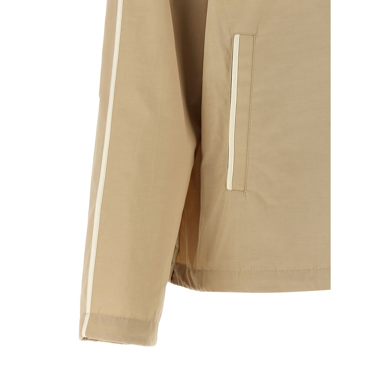Moncler Beige Polyester Shell Jacket