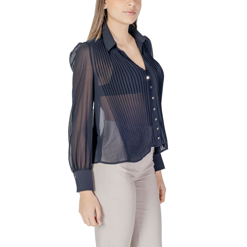 Morgan De Toi Blue Polyester Blouse