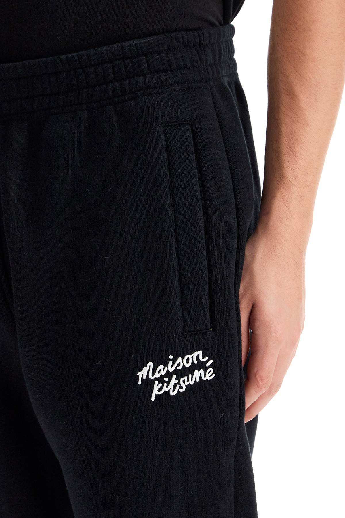 Maison Kitsune comfort joggers with embroidery Trousers Maison Kitsune