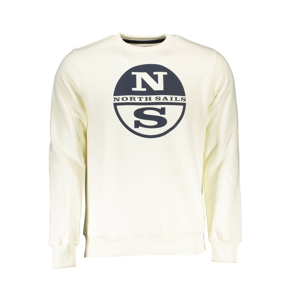 North Sails Bianco Cotton Men Sweatshirt