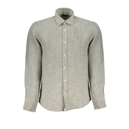 North Sails "Grigio Linen Men's Shirt with Italian Collar"