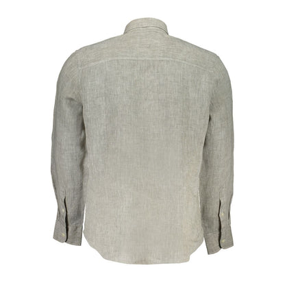 North Sails "Grigio Linen Men's Shirt with Italian Collar"